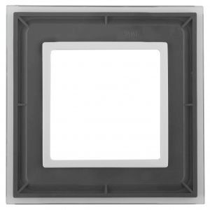 14-5101-00 ЭРА Рамка на 1 пост, стекло, Эра Elegance, прозрачный+бел (10/50/1800)