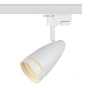 Трековый светильник однофазный ЭРА TR49 - GU10 WH под лампу GU10 матовый белый