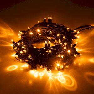 Гирлянда ЭРА ERAPS-NZ2 светодиодная новогодняя нить уличная 10 м желтая 100 LED Гирлянда ЭРА ERAPS-NZ2 светодиодная новогодняя нить уличная 10 м желтая 100 LED