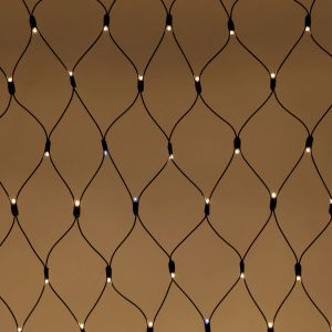 Гирлянда ЭРА ERAPS-SKW2 светодиодная новогодняя сеть 2x3 м тёплый белый свет 300 LED черный каучук