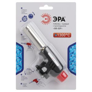 Горелка газовая ЭРА GB-02P с пьезоподжигом установка на баллон