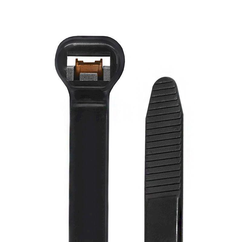 Хомут кабельный усиленный со стальным замком 7,6x350 мм (100шт.)