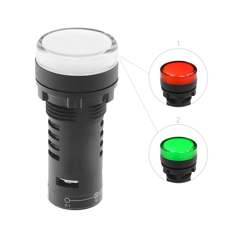 Индикатор AD22RG 12В (красно-зеленый) Индикатор AD22RG 12В (красно-зеленый)