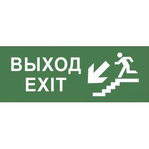 INFO-SSA-109 ЭРА Самоклеящаяся этикетка 350х130мм "Выход/лестница вниз/фигура" SSA-101 (5/20000)