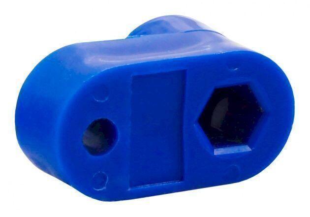 Изолятор угловой для "О" шины синий Изолятор угловой для "О" шины синий