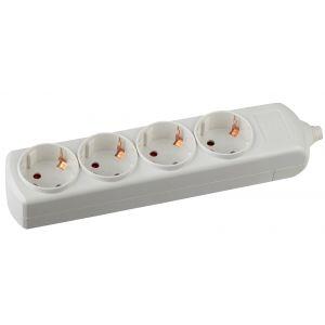 K-4e  ЭРА Колодка 4гн, зазeмл (10/40/1200)