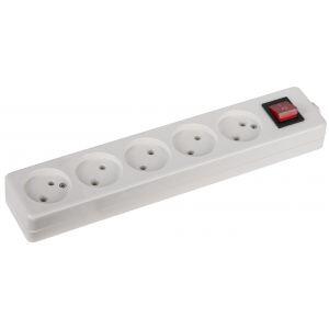 K-5s ЭРА Колодка 5гн, без зазeмл, с выкл (10/40/960)