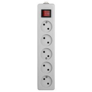 K-5s ЭРА Колодка 5гн, без зазeмл, с выкл (10/40/960)