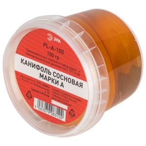 Канифоль ЭРА сосновая марки А, банка 100 гр