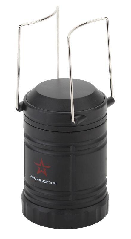 KB-502 Фонари АР АРМИЯ РОССИИ кемпинг Заря [3 COB х 1,5Вт, пласт, складной, магнит, крючок, 3xAA, ка