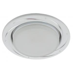 KL 77 AL/WH /1 Светильник ЭРА под лампу Gx53,220V, 13W, серебро/белый (50/1000)