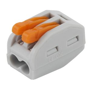 Клемма ЭРА СМК серия 412 с рычагом 2 отверстия 0.08-2.5мм2 упаковка 20 шт