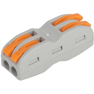 Клемма ЭРА СМК серия 422 проходная 2 плюса с рычагом 0.08-4мм2 упаковка 50 шт