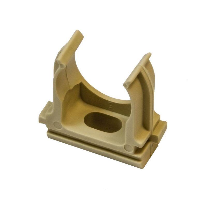 Клипса 20мм для г.-труб под светлое дерево Клипса 20мм для г.-труб под светлое дерево