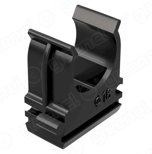 Клипса     32мм с защелкой      черный