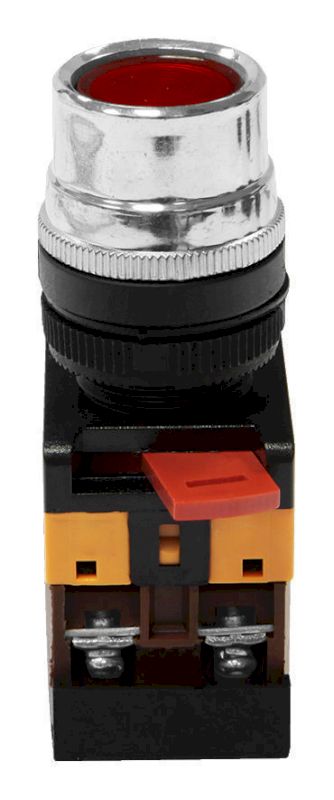 Кнопочный выключатель ABLF-22       красная      с подсветкой   1з+1р  230В