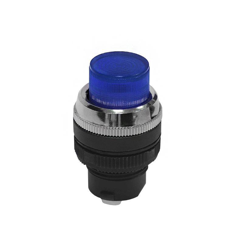 Кнопочный выключатель ABLFP-22 синяя с подсветкой 1з+1р 230В голова Кнопочный выключатель ABLFP-22 синяя с подсветкой 1з+1р 230В голова