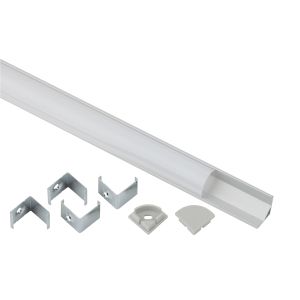 Комплект с угловым анодированным профилем ЭРА 1616R 16х16мм 2м и круглым экраном 2м CAB280 (5/60/1200)