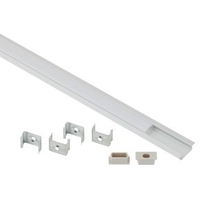 Комплект с врезным анодированным профилем ЭРА 2206 с фланцем 21х6мм 2м CAB251