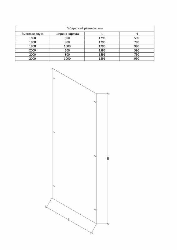 Комплектующие к ЩО-70 Задняя стенка для Корпуса ЩО-70 2000х1000 Комплектующие к ЩО-70 Задняя стенка для Корпуса ЩО-70 2000х1000