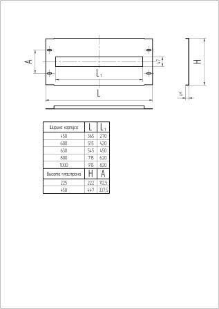 Комплектующие к ВРУ Пластрон (450мм х 450мм) TEXENERGO Комплектующие к ВРУ Пластрон (450мм х 450мм) TEXENERGO