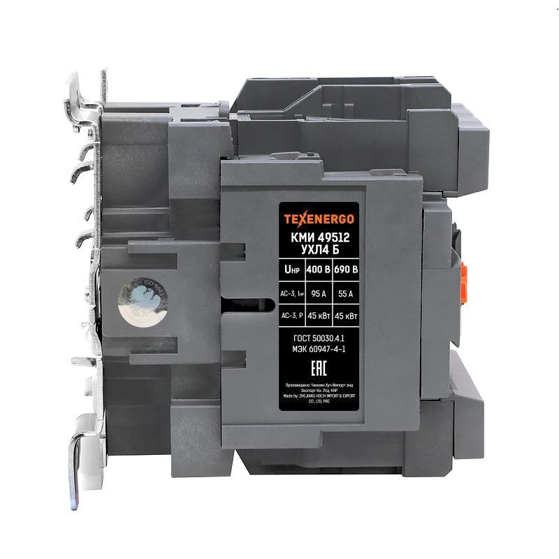 Контактор КМИ-49512 95А 380В 1з+1р УХЛ4 Класс Б Теxenergo Контактор КМИ-49512 95А 380В 1з+1р УХЛ4 Класс Б Теxenergo