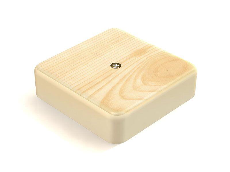 Коробка распаячная  для наружного монтажа   75х75х20мм IP40   сосна