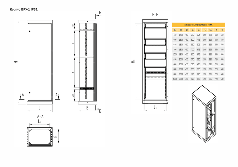 Корпус ВРУ-1 2000х1000х600 IP31 без б/п RAL 7035 серый TEXENERGO Корпус ВРУ-1 2000х1000х600 IP31 без б/п RAL 7035 серый TEXENERGO