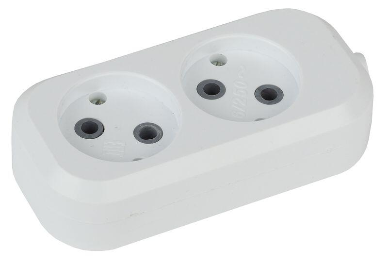 KX-2 ЭРА Колодка 2гн, без зазeмл (20/600)