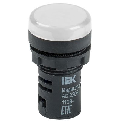 Лампа AD22DS(LED)матрица d22мм белый 110В AC/DC ИЭК Лампа AD22DS(LED)матрица d22мм белый 110В AC/DC ИЭК