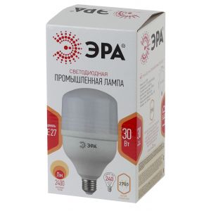 Лампа светодиодная ЭРА STD LED POWER T100-30W-2700-E27 E27 / Е27 30Вт колокол теплый белый свет