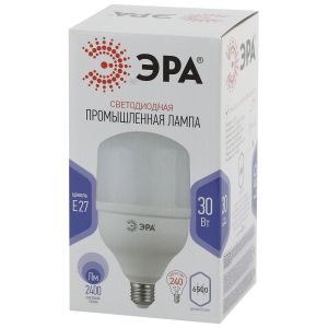 Лампа светодиодная ЭРА STD LED POWER T100-30W-6500-E27 E27 / Е27 30 Вт колокол холoдный дневной свет Лампа светодиодная ЭРА STD LED POWER T100-30W-6500-E27 E27 / Е27 30 Вт колокол холoдный дневной свет