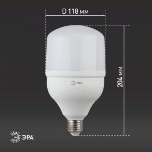 Лампа светодиодная ЭРА STD LED POWER T120-40W-6500-E27 E27 / Е27 40Вт колокол холодный дневной свет