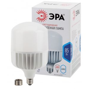 Лампа светодиодная ЭРА STD LED POWER T140-85W-4000-E27/E40 Е27 /Е40 85 Вт колокол нейтральный белый свет Лампа светодиодная ЭРА STD LED POWER T140-85W-4000-E27/E40 Е27 /Е40 85 Вт колокол нейтральный белый свет