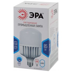 Лампа светодиодная ЭРА STD LED POWER T140-85W-4000-E27/E40 Е27 /Е40 85 Вт колокол нейтральный белый свет Лампа светодиодная ЭРА STD LED POWER T140-85W-4000-E27/E40 Е27 /Е40 85 Вт колокол нейтральный белый свет