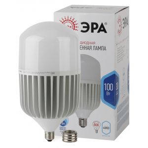 Лампа светодиодная ЭРА STD LED POWER T160-100W-4000-E27/E40 Е27 / Е40 100 Вт колокол нейтральный белый свет Лампа светодиодная ЭРА STD LED POWER T160-100W-4000-E27/E40 Е27 / Е40 100 Вт колокол нейтральный белый свет
