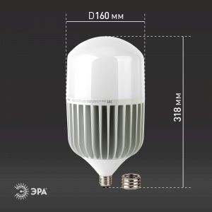 Лампа светодиодная ЭРА STD LED POWER T160-100W-4000-E27/E40 Е27 / Е40 100Вт колокол нейтральный белый свет Лампа светодиодная ЭРА STD LED POWER T160-100W-4000-E27/E40 Е27 / Е40 100Вт колокол нейтральный белый свет