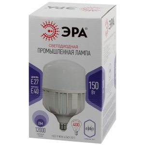 Лампа светодиодная ЭРА STD LED POWER T160-150W-6500-E27/E40 Е27 / Е40 150 Вт колокол холодный дневной свет