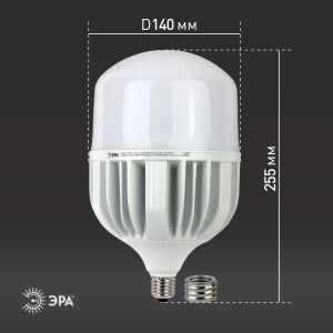 Лампа светодиодная ЭРА STD LED POWER T160-150W-6500-E27/E40 Е27 / Е40 150 Вт колокол холодный дневной свет