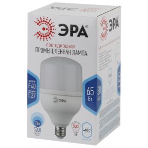 Лампа светодиодная ЭРА STD LED POWER T160-65W-4000-E27/E40 Е27 / Е40 65 Вт колокол нейтральный белый свет Лампа светодиодная ЭРА STD LED POWER T160-65W-4000-E27/E40 Е27 / Е40 65 Вт колокол нейтральный белый свет