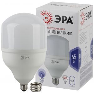 Лампа светодиодная ЭРА STD LED POWER T160-65W-6500-E27/40 Е27 / Е40 65 Вт колокол холодный дневной свет