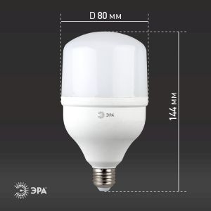 Лампа светодиодная ЭРА STD LED POWER T80-20W-6500-E27 E27 / Е27 20Вт колокол холодный дневной свет Лампа светодиодная ЭРА STD LED POWER T80-20W-6500-E27 E27 / Е27 20Вт колокол холодный дневной свет