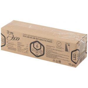 Лампочка светодиодная ЭРА RED LINE ECO LED GX-6W-827-GX53 (10-PACK) GX53 6Вт таблетка теплый белый свет