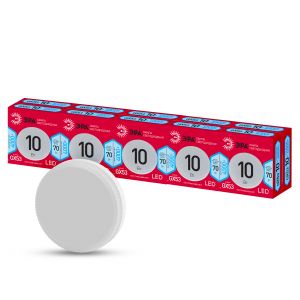 Лампочка светодиодная ЭРА RED LINE LED GX-10W-840-GX53 R GX53 10Вт таблетка нейтральный белый свет