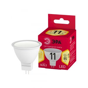 Лампочка светодиодная ЭРА RED LINE LED MR16-11W-827-GU5.3 R GU5.3 11 Вт софит теплый белый свет