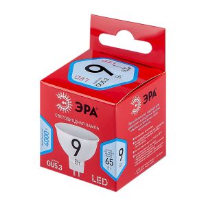 Лампочка светодиодная ЭРА RED LINE LED MR16-9W-840-GU5.3 R GU5.3 9 Вт софит нейтральный белый свет