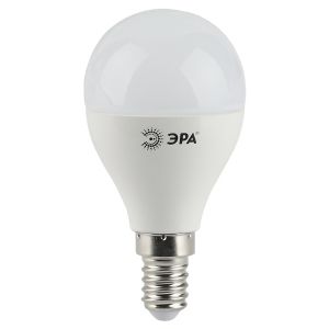 Лампочка светодиодная ЭРА STD LED P45-9W-827-E14 E14 / Е14 9Вт шар теплый белый свет Лампочка светодиодная ЭРА STD LED P45-9W-827-E14 E14 / Е14 9Вт шар теплый белый свет