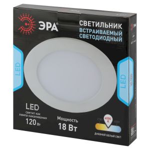 LED 1-18-4K Светильник ЭРА светодиодный круглый LED 18W 220V 4000K (20/420) LED 1-18-4K Светильник ЭРА светодиодный круглый LED 18W 220V 4000K (20/420)