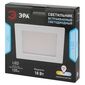 LED 2-18-4K Светильник ЭРА светодиодный квадратный LED 18W 220V 4000K (20/360) LED 2-18-4K Светильник ЭРА светодиодный квадратный LED 18W 220V 4000K (20/360)