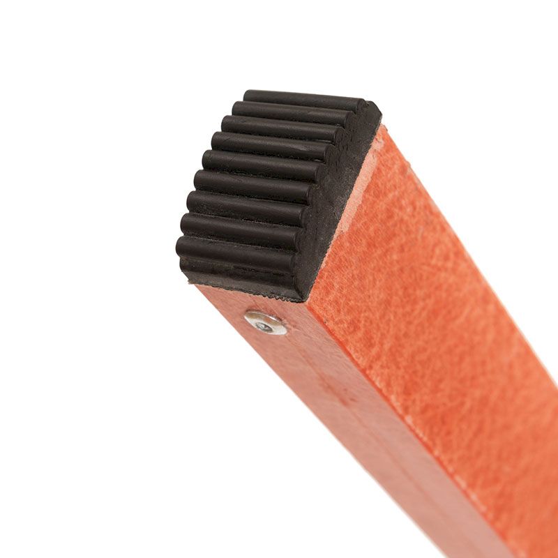 Лестница стеклопластиковая приставная диэлектрическая + крюки ЛСПД-3,0 К (Н-3,0м, 8ступ, 8,5кг)